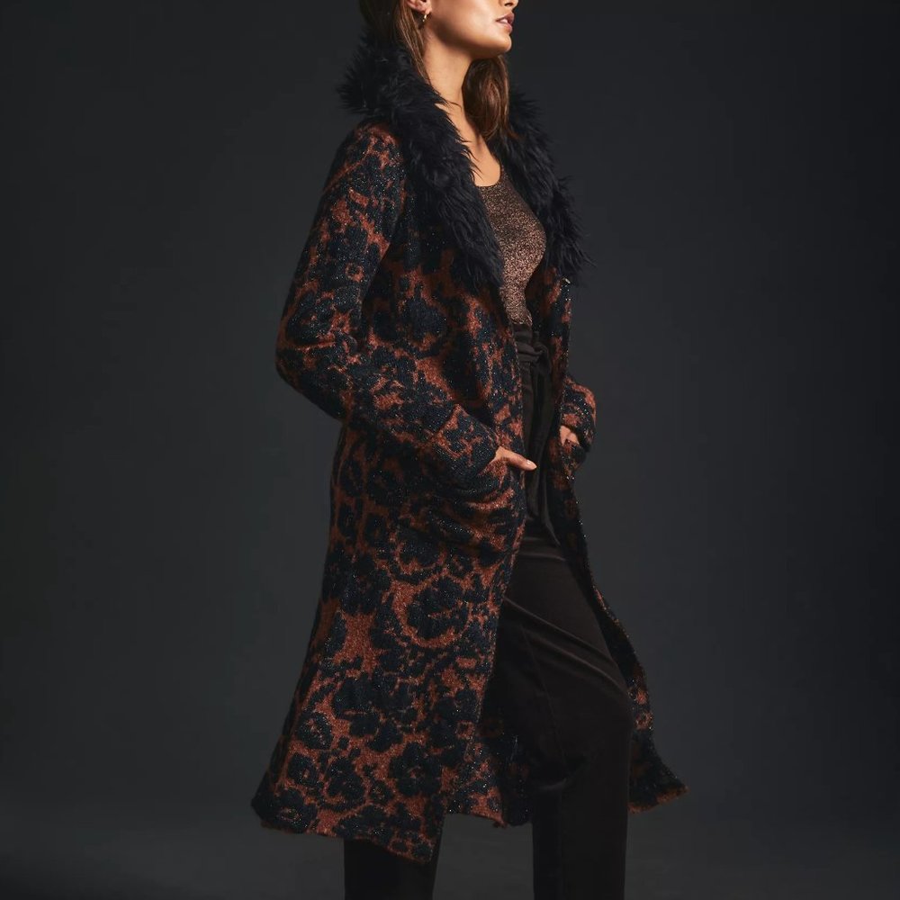 By Anthropologie Jacquard Cardigan Sweater